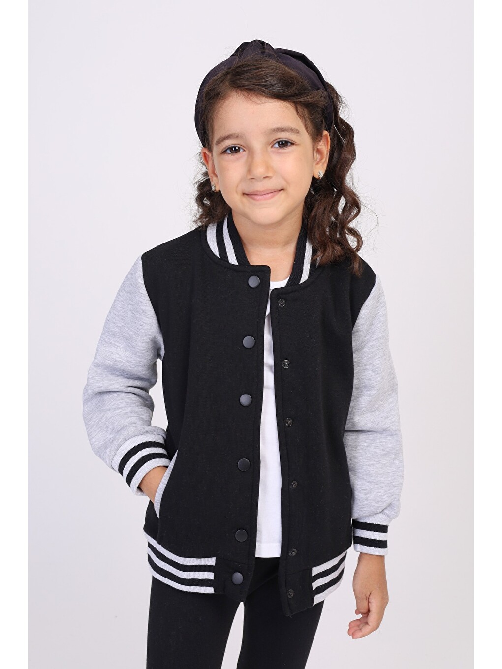 Siyah Kız Çocuk Hırka-4