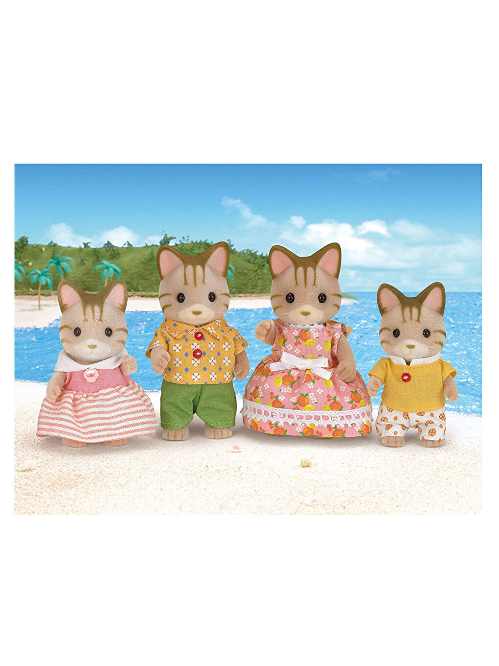 Sylvanian Families Renksiz Çizgili Kedi Ailesi 5180