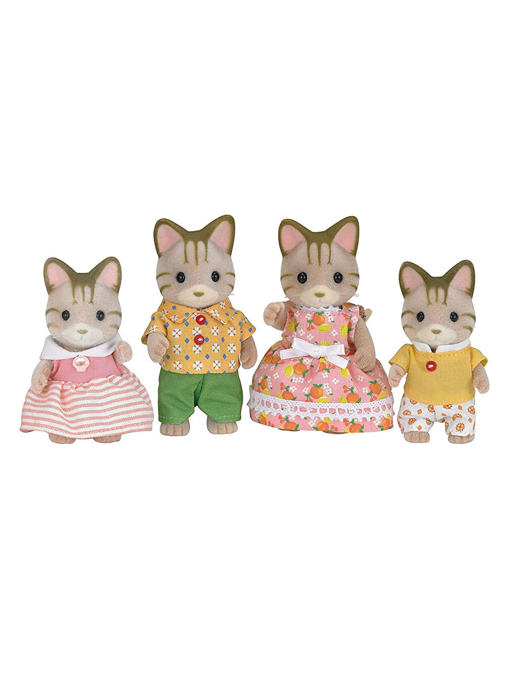 Sylvanian Families Renksiz Çizgili Kedi Ailesi 5180 - 1