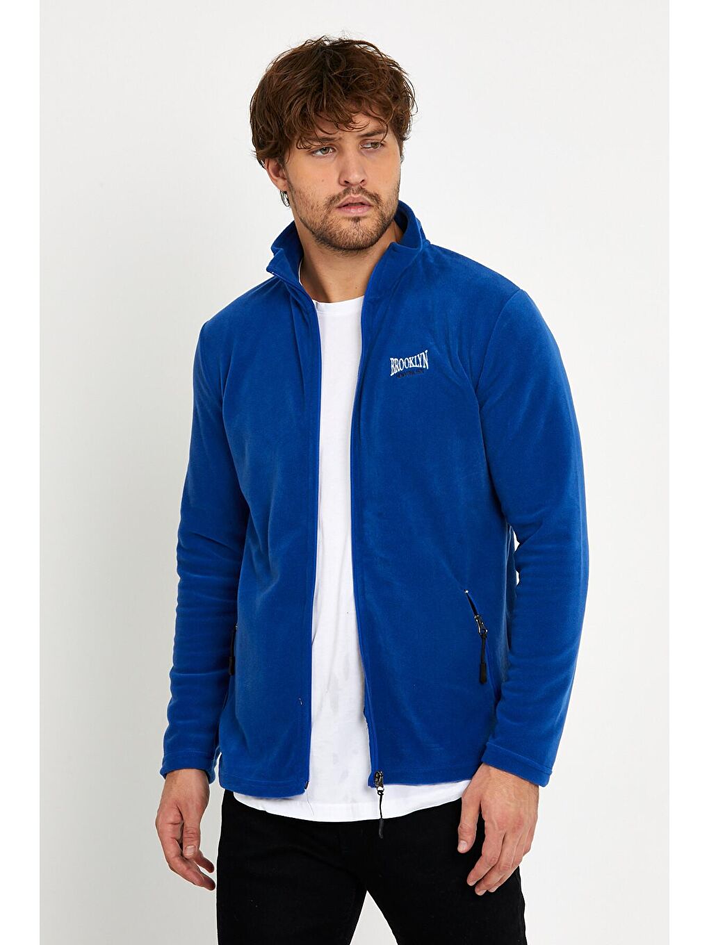 Mavi Slim Fit Polar Erkek Fermuarlı Sweatshirt Hırka-Mont SPR22HK180-2