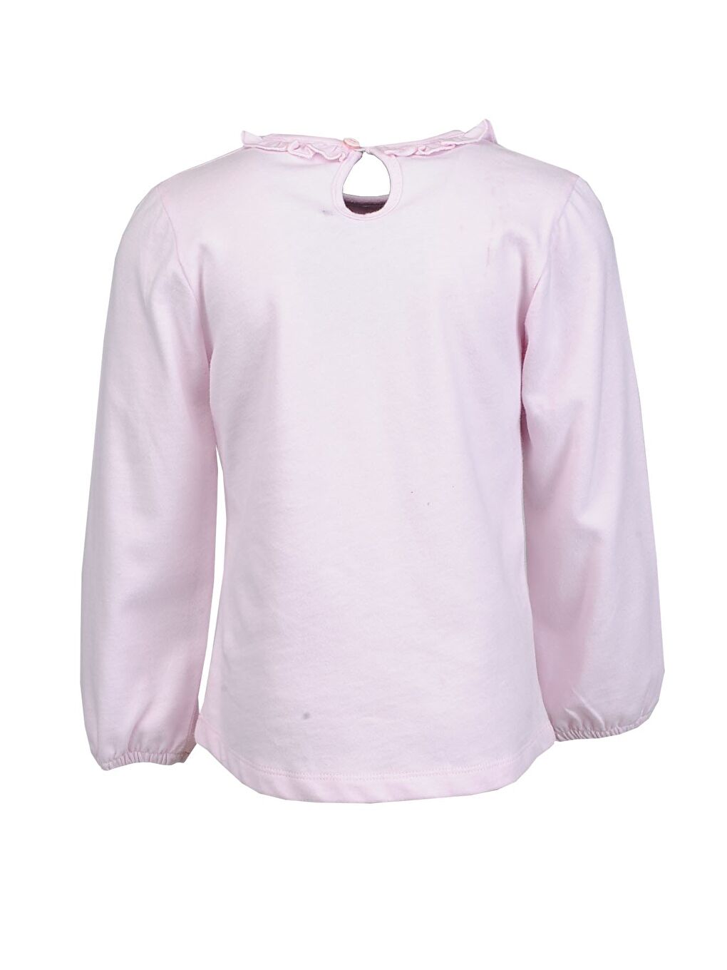 MİNİNİO Pembe Kız Çocuk Gri Yıldızlı Sweatshirt - 1