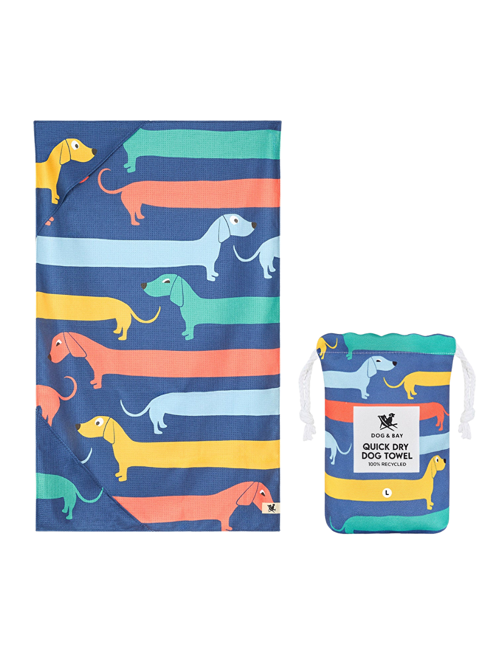 Dock And Bay Köpek Havlusu Design M Go Long