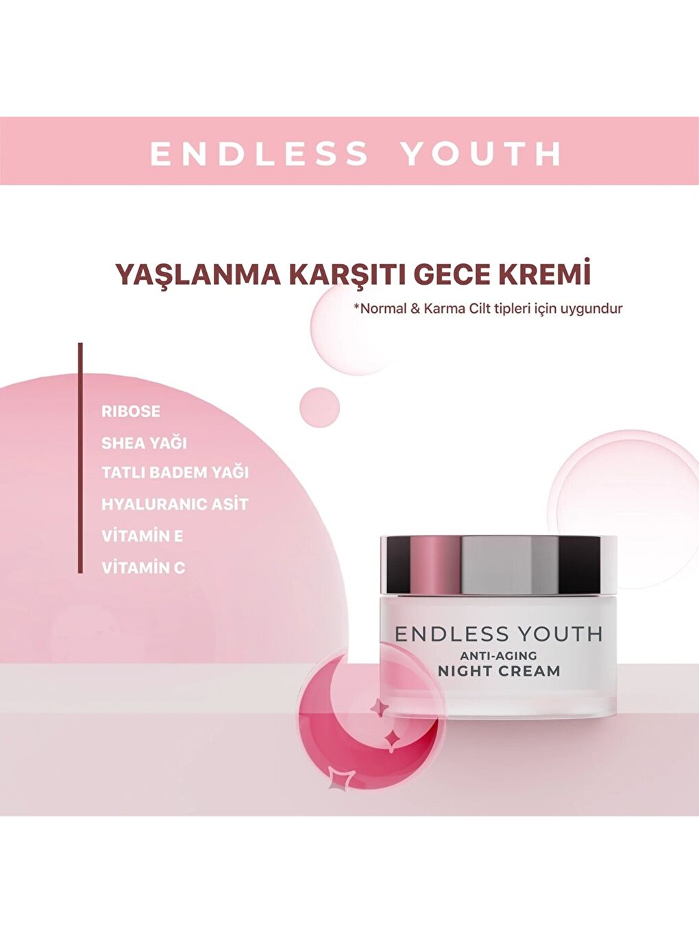Endless Youth Yaşlanma Karşıtı Gece Kremi 50 Ml - Normal & Karma Ciltler-2