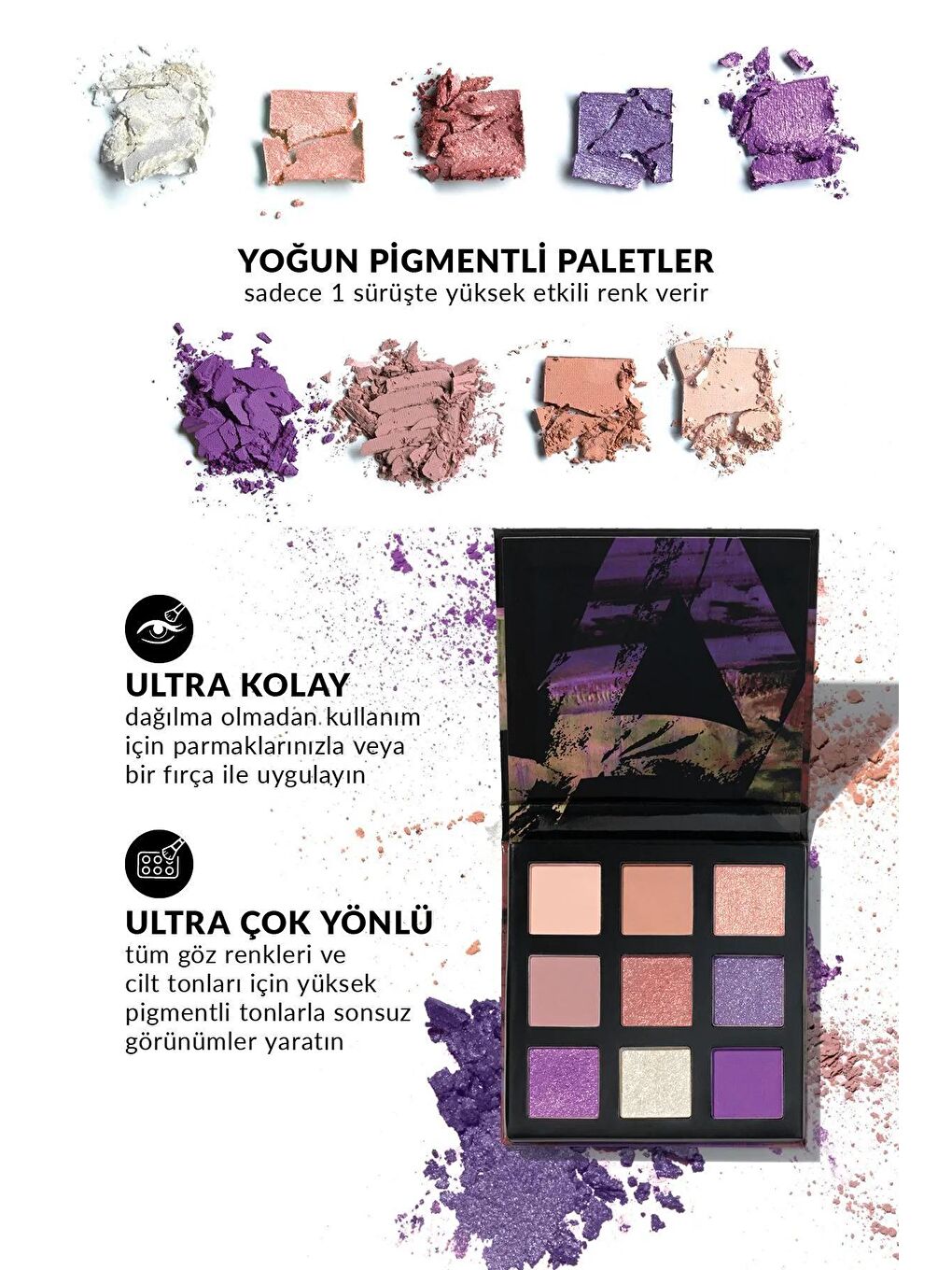 AVON Renksiz Ultra Göz Farı Paleti Lilacs - 2