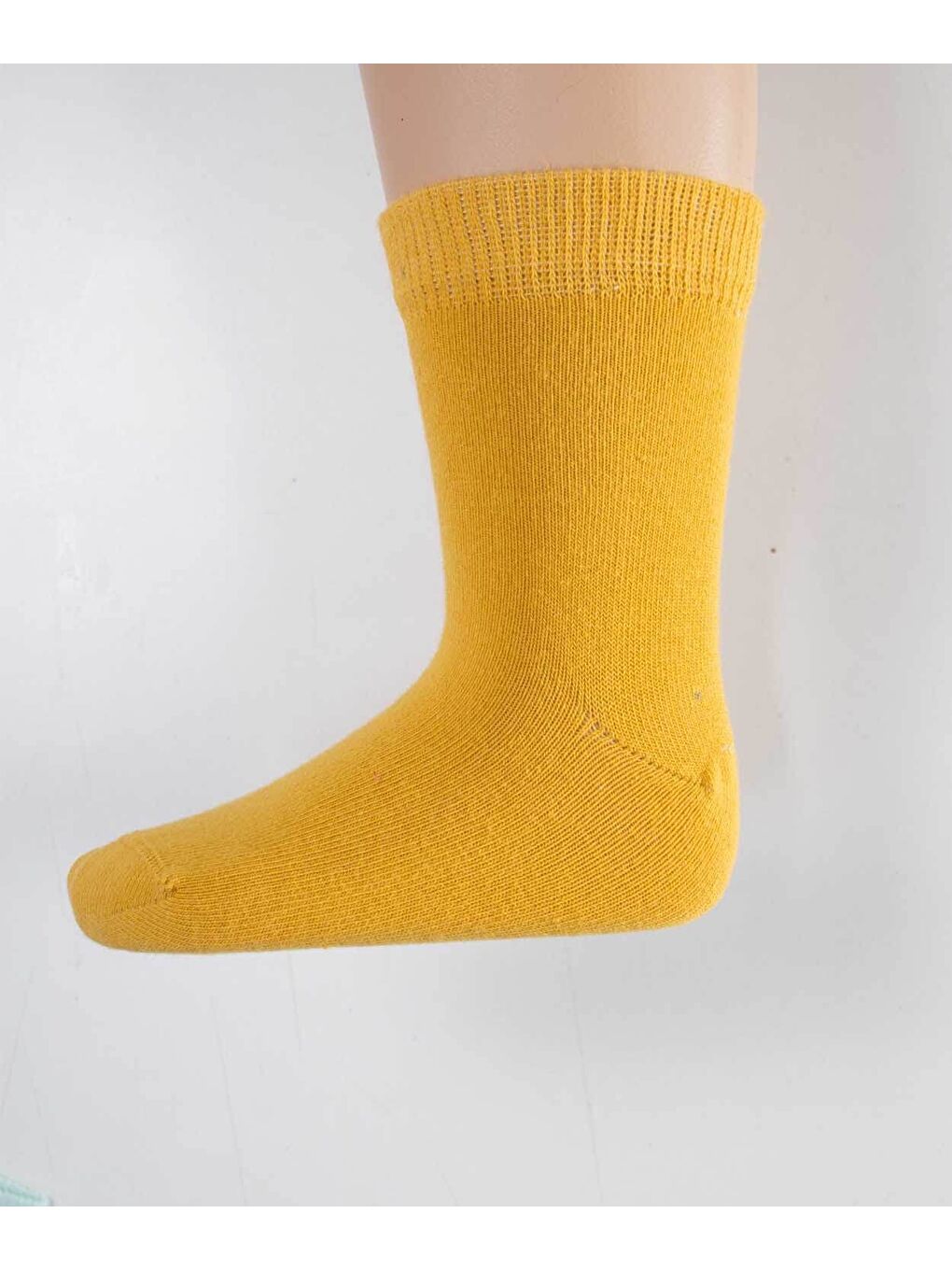 Çocuk Çorabı 2-9 Yaş Hardal Sarı-1