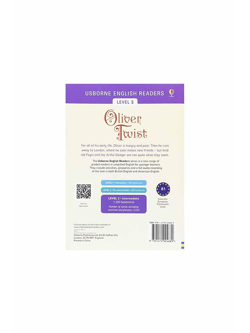 The Usborne Beyaz-Renklibaskı Oliver Twist - 1