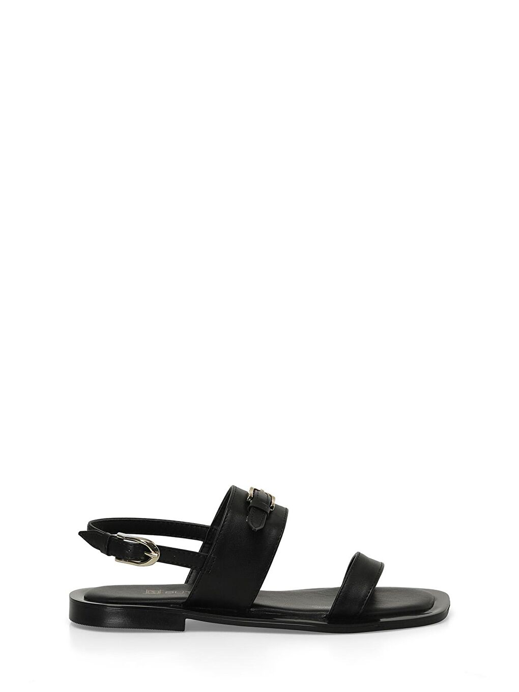 Siyah Kadın Düz Sandalet-1