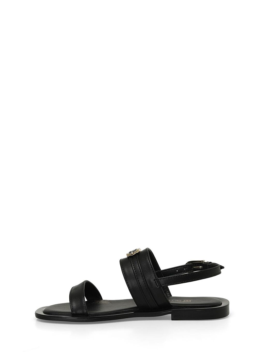 Siyah Kadın Düz Sandalet-2