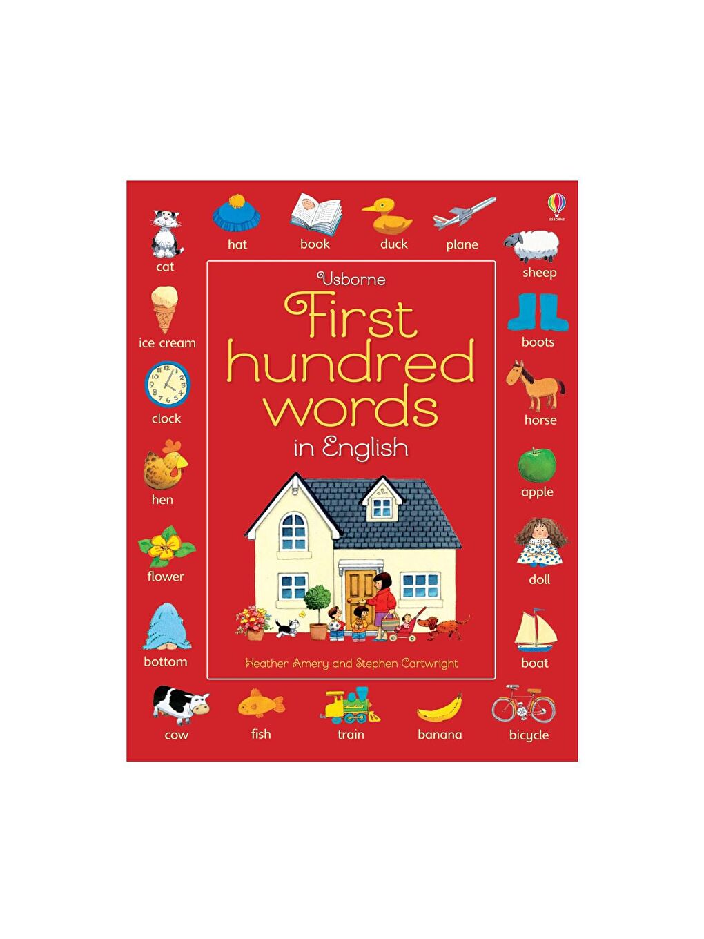 The Usborne Beyaz-Renklibaskı First Hundred Words English