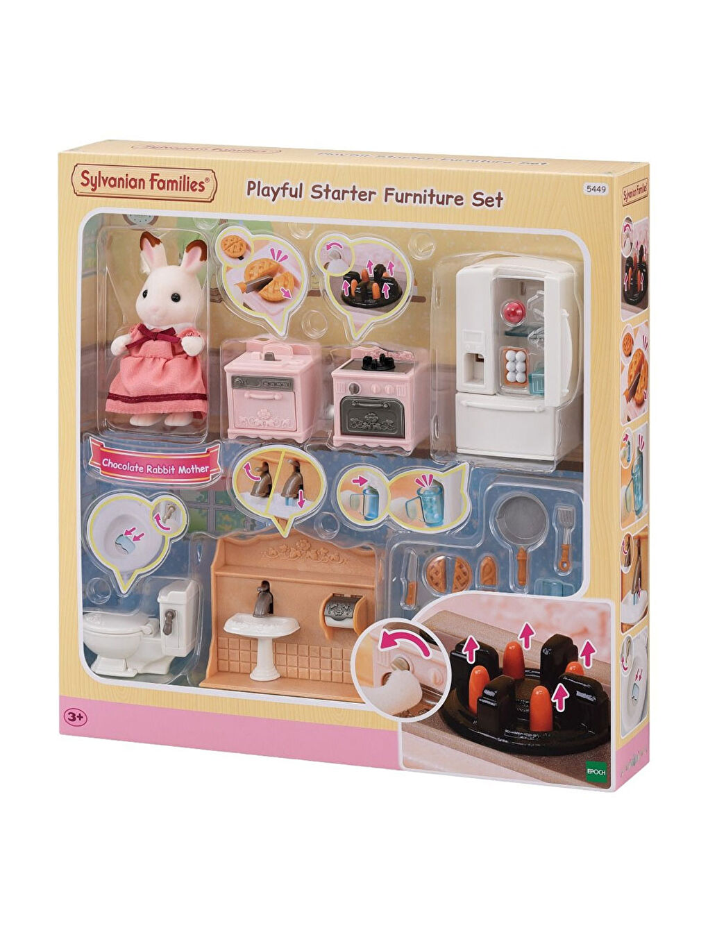 Sylvanian Families Renksiz Mobilya Seti 5449 - 6