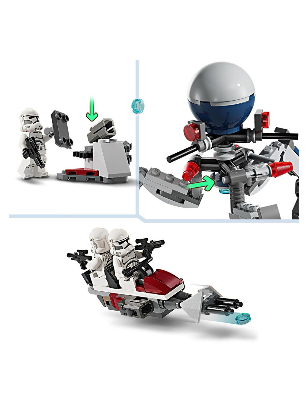 Lego Star Wars Tm Klon Trooper Ve Savaş Droidi Savaş Paketi 75372 - 1