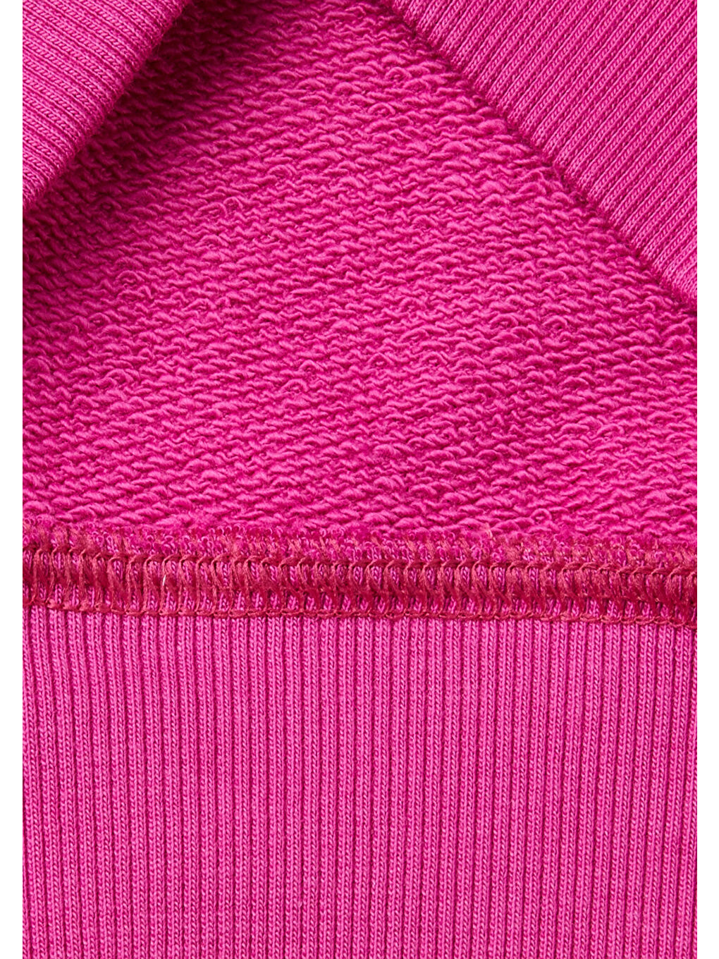 United Colors Of Benetton Kız Çocuk Fuşya Önü Parıltılı Logo Baskılı Bisiklet Yaka Sweatshirt - 2