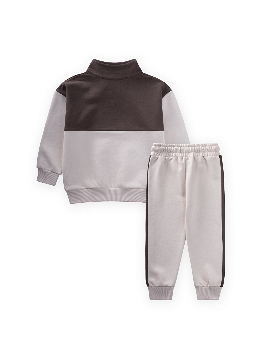 Sweatshirt Takım 2-10 Yaş Kahverengi-1