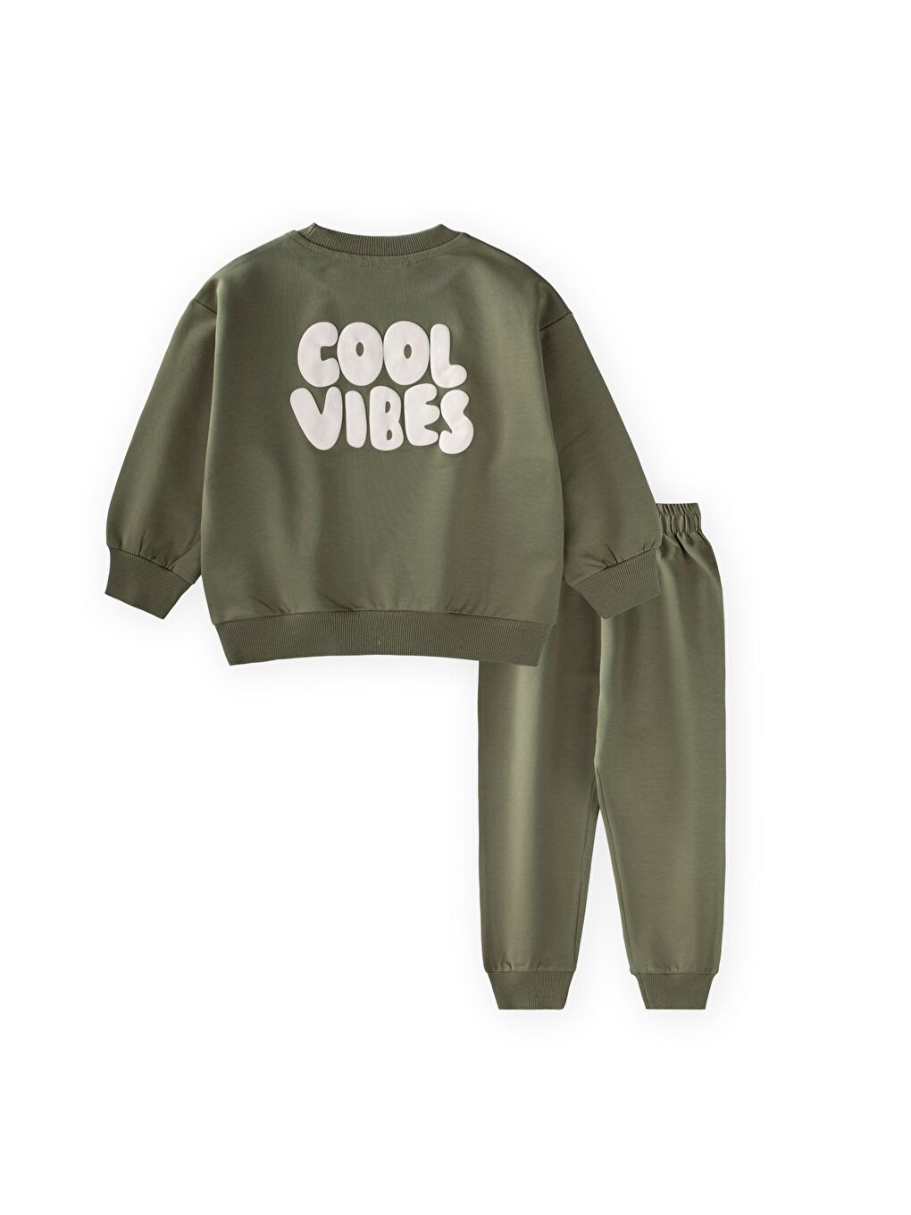Cool Vibes Baskılı Takım 2-7 Yaş Yeşil-1