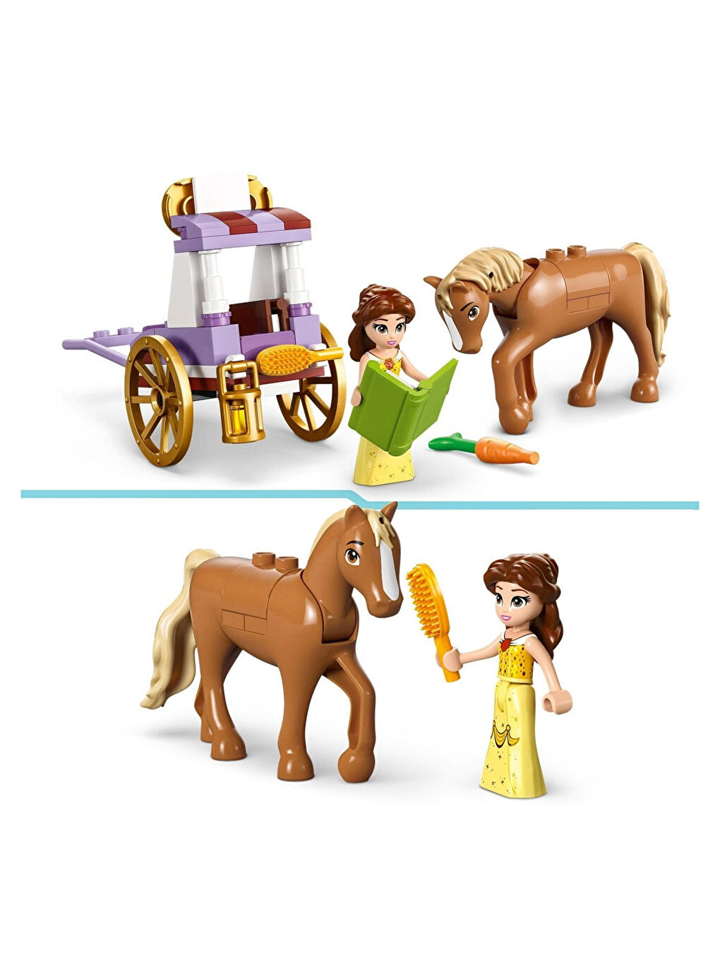 Lego Renksiz Disney Princess Belle'İn Hikaye Zamanı At Arabası 43233 - 3