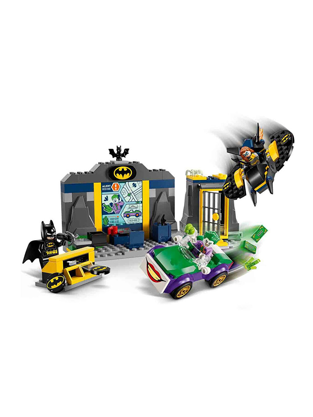 Lego Renksiz DC Batman Batman Batgirl ve Joker ile Batcave 76272 - 5