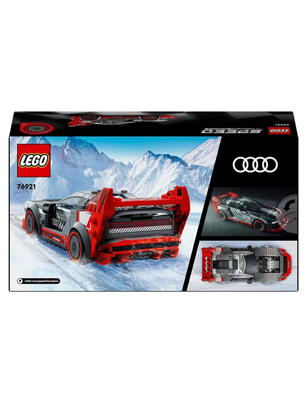 Lego Renksiz Speed Champions Audi S1 etron quattro Yarış Arabası 76921 - 1