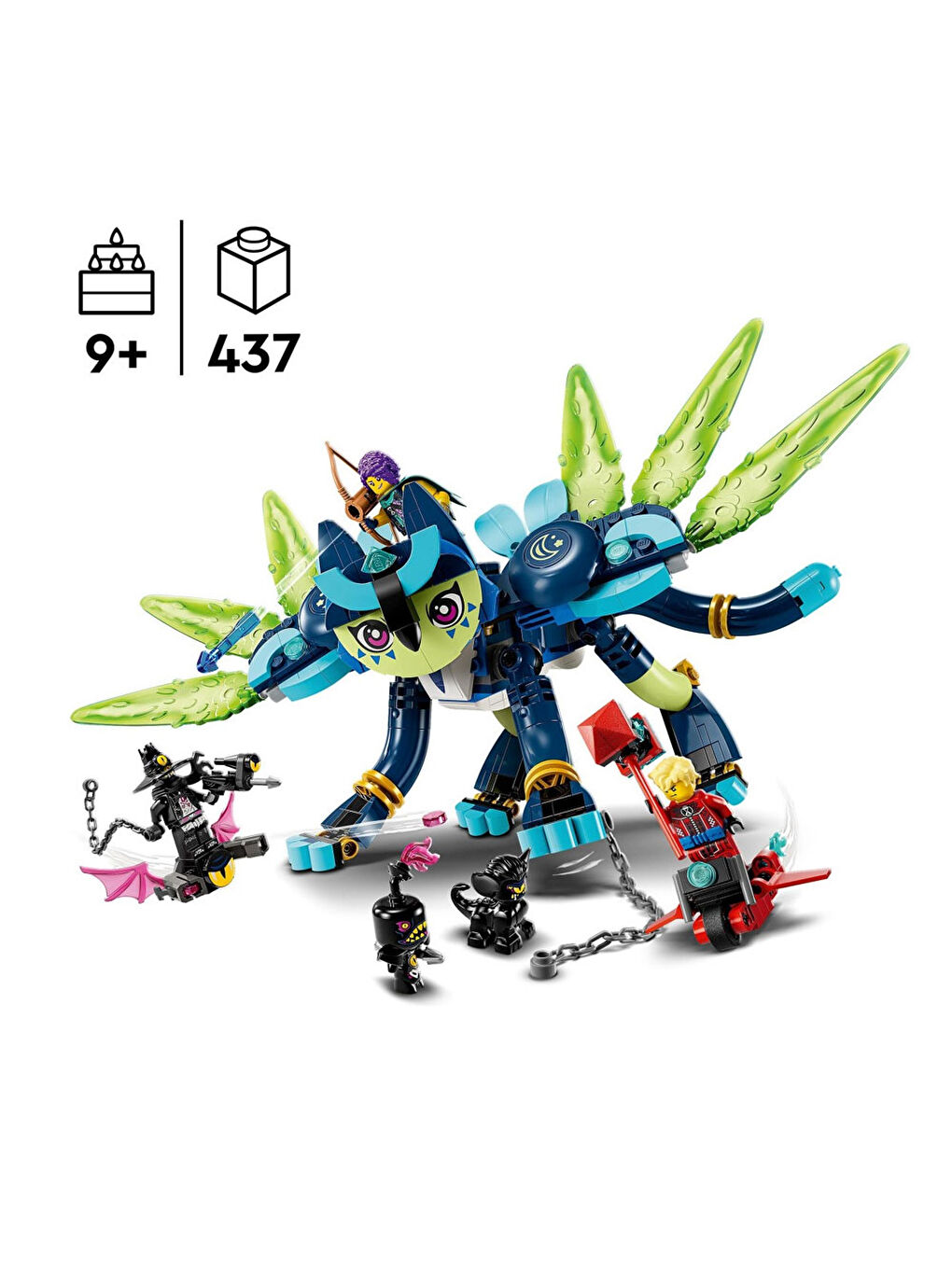 Lego Renksiz Dreamzzz Zoey Ve Kedi-Baykuş Zian 71476 - 1