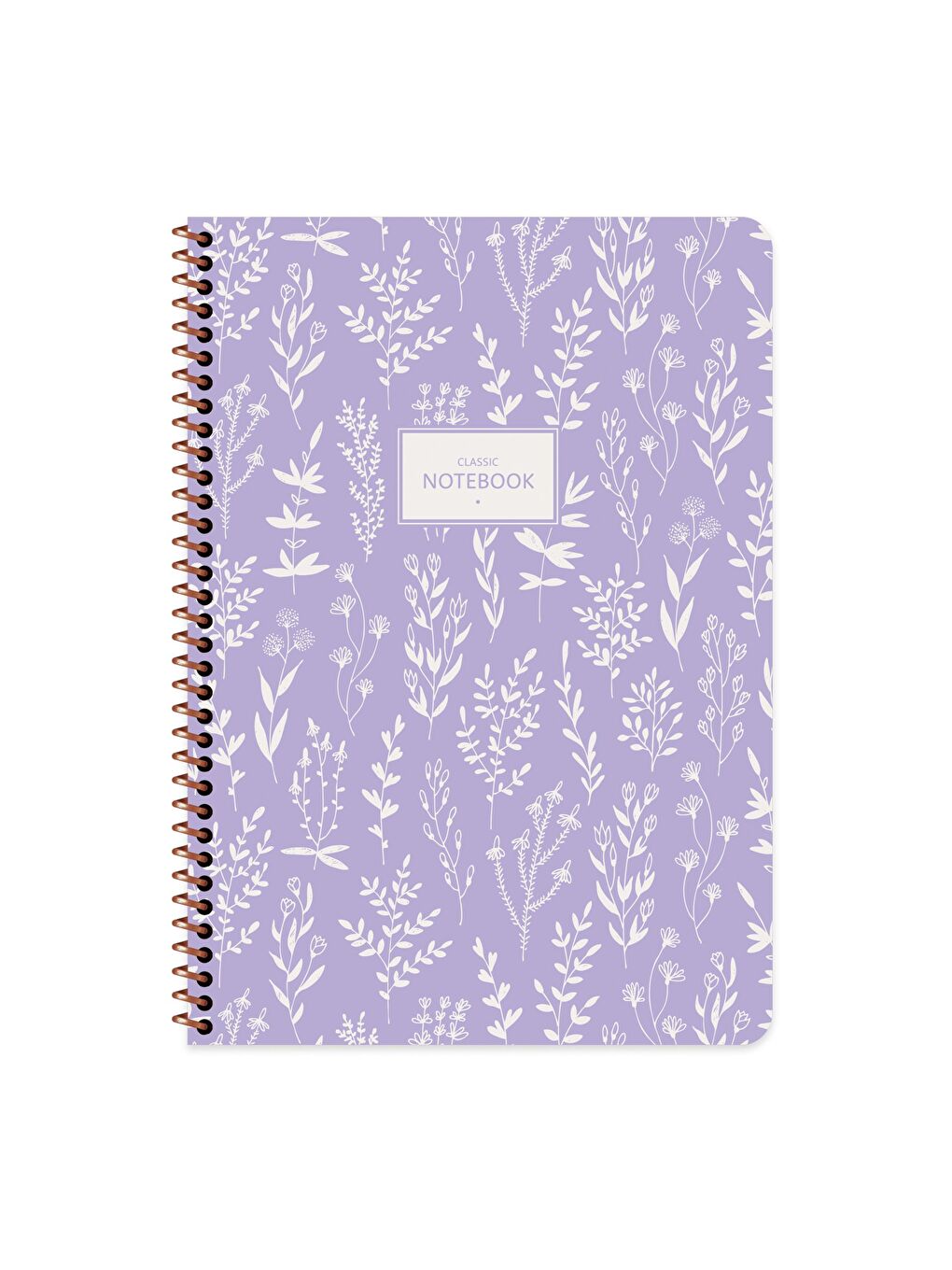 Keskin Color Mor A4 Çizgili Defter Pastel Flora - Mor