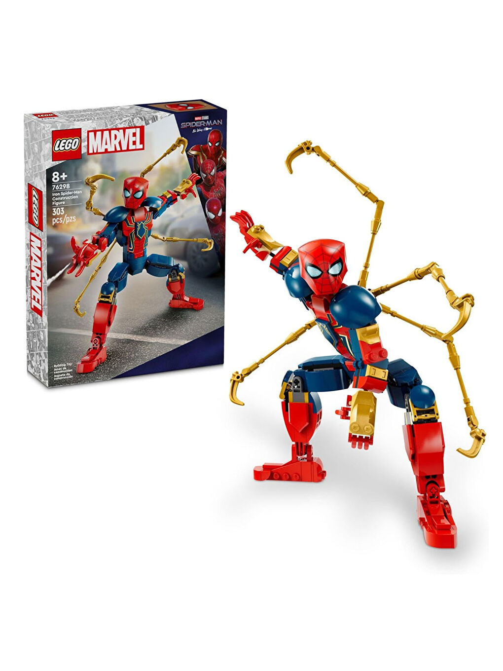 Lego Super Heroes Marvel Iron Örümcek Adam Yapım Figürü 76298