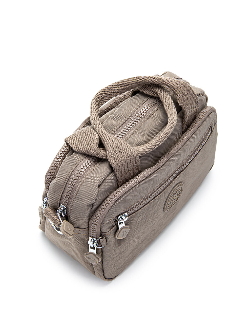 Bej Klinkır Kumaş Kadın Çapraz Çanta Shay Vizon-3