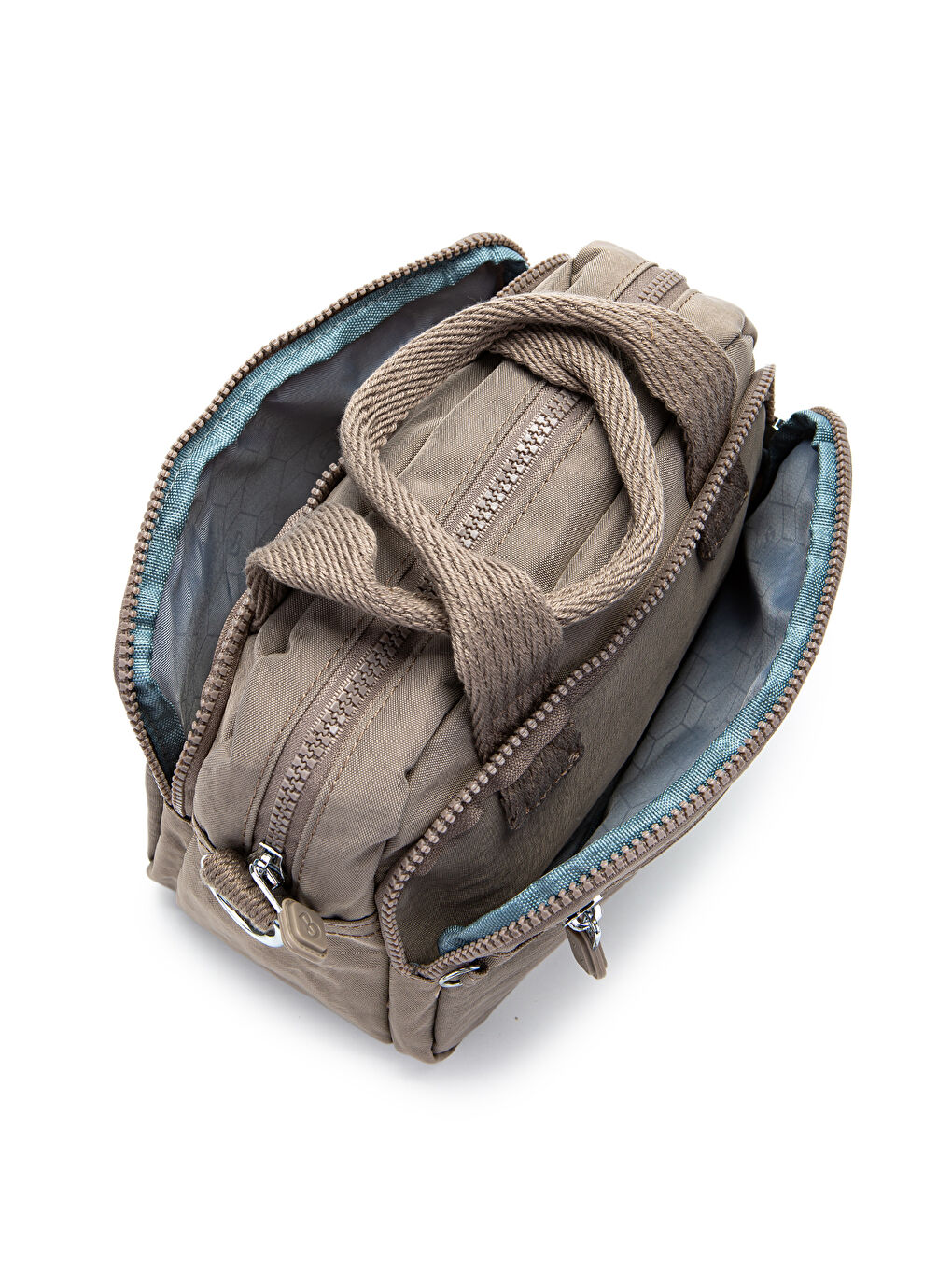 Bej Klinkır Kumaş Kadın Çapraz Çanta Shay Vizon-4