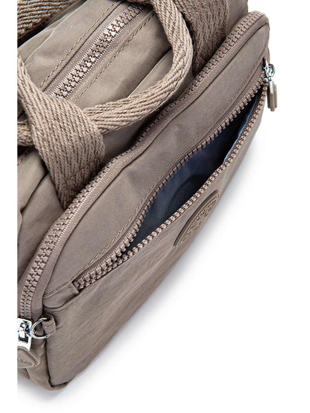 Bej Klinkır Kumaş Kadın Çapraz Çanta Shay Vizon-6