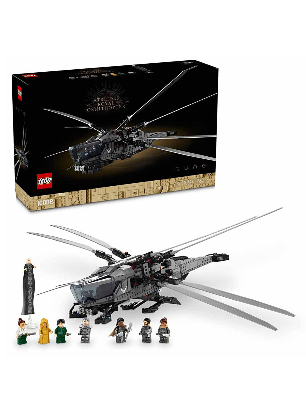 Lego Icons Dune Çöl Gezegeni Atreides Royal Ornithopter Seti 10327