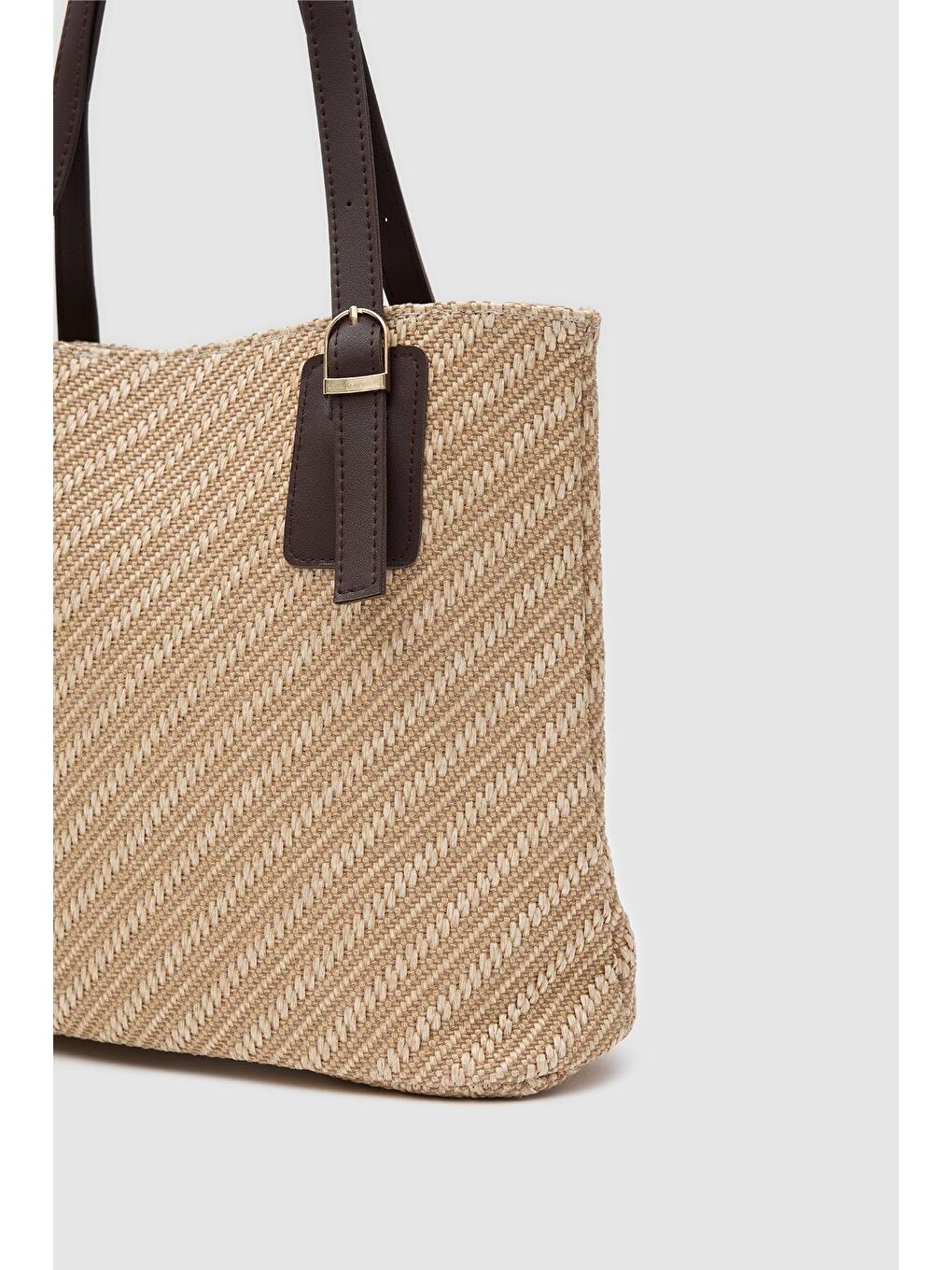 Valenne Hasır Omuz Çanta Kahverengi-2