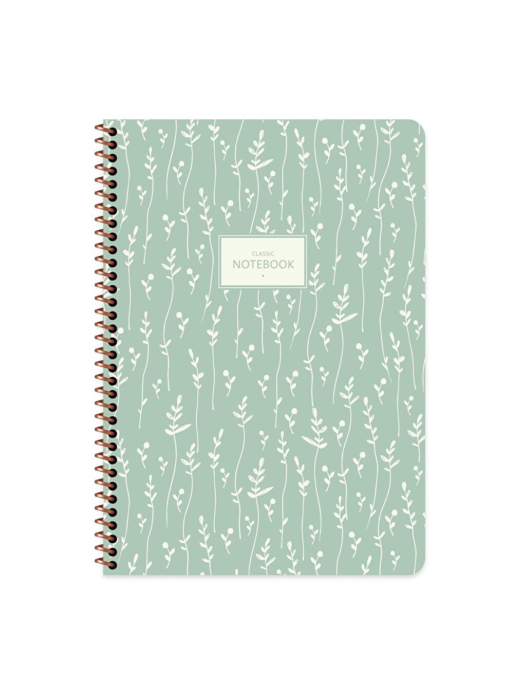 Keskin Color Yeşil A4 Kareli Defter Pastel Flora - Yeşil