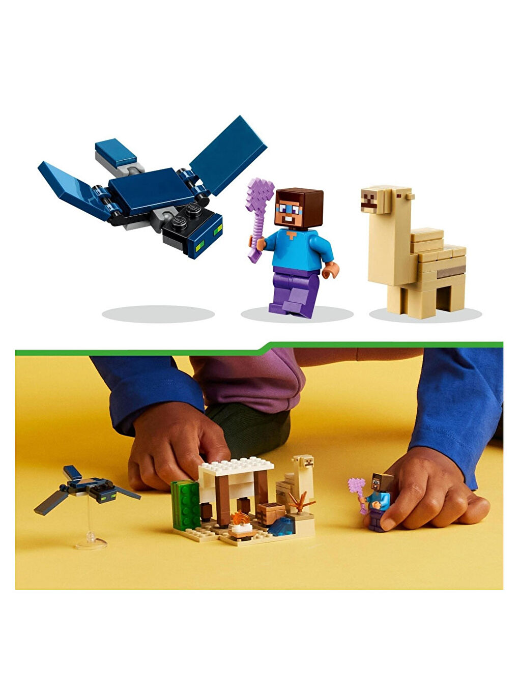 Lego Renksiz Minecraft Steve'İn Çöl Keşfi 21251 - 3