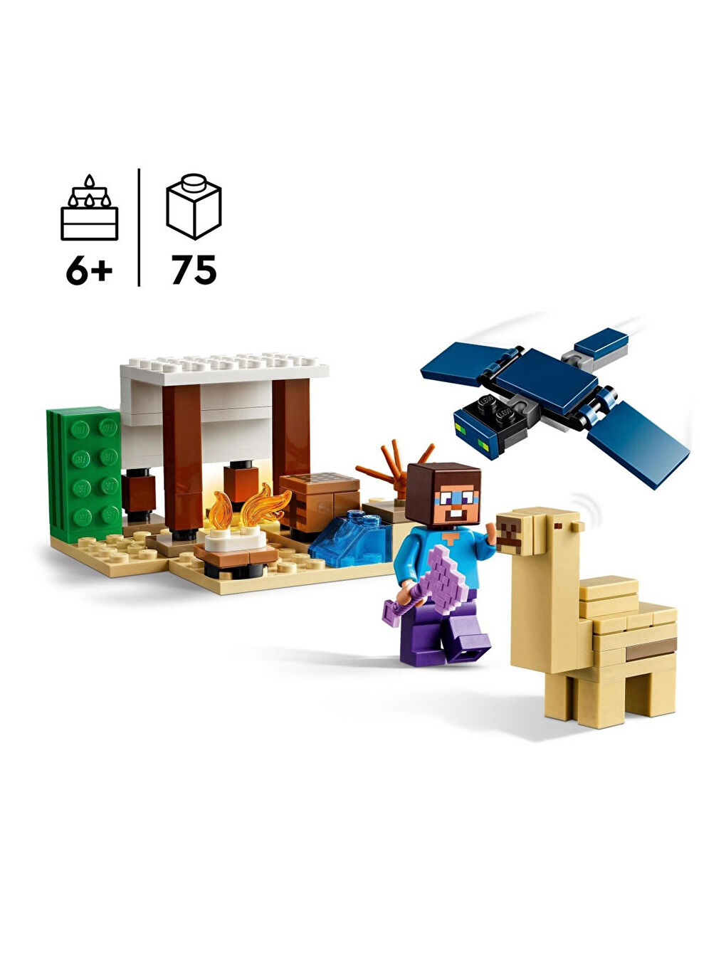 Lego Renksiz Minecraft Steve'İn Çöl Keşfi 21251 - 6