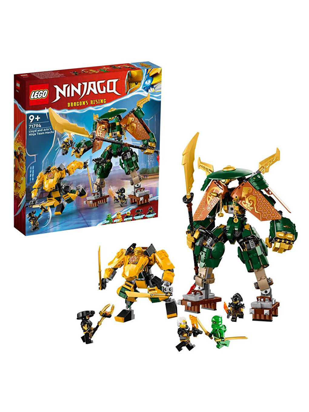 Lego Renksiz Ninjago Lloyd ve Arin'in Ninja Ekibi Robotları 71794