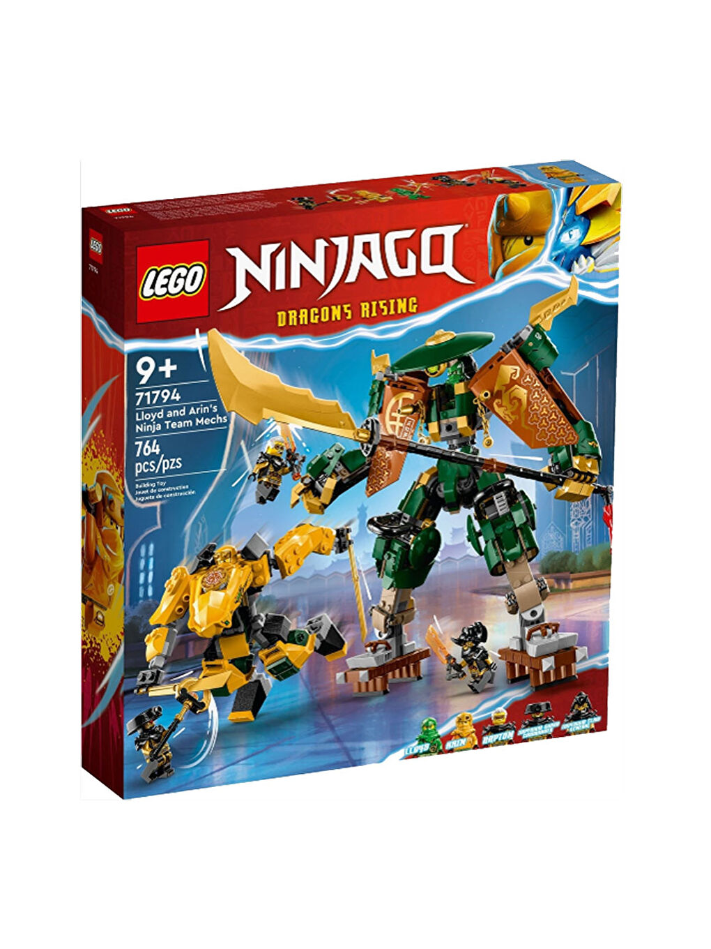 Lego Renksiz Ninjago Lloyd ve Arin'in Ninja Ekibi Robotları 71794 - 1