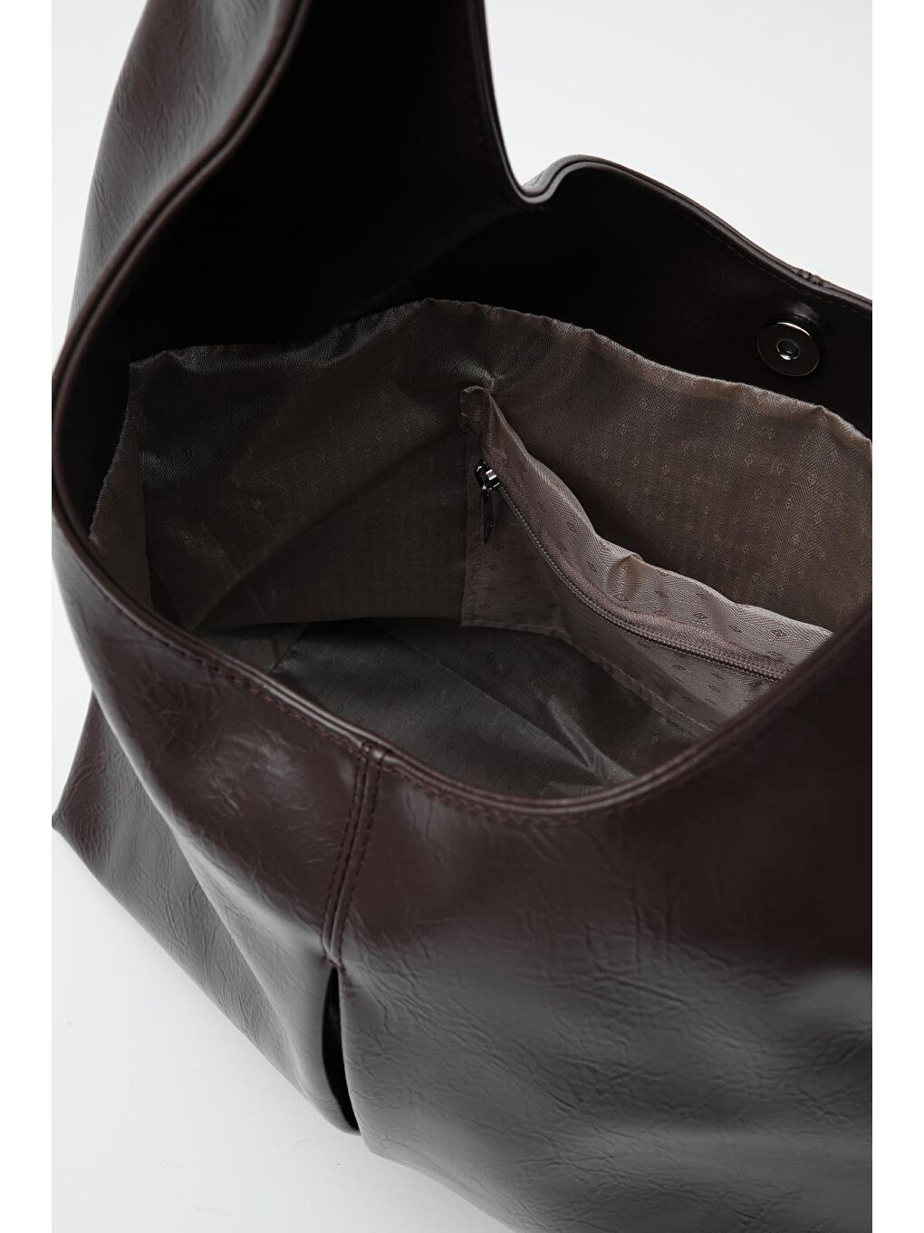 Kahverengi Zaura Salaş Omuz Çantası Acı Kahve-3