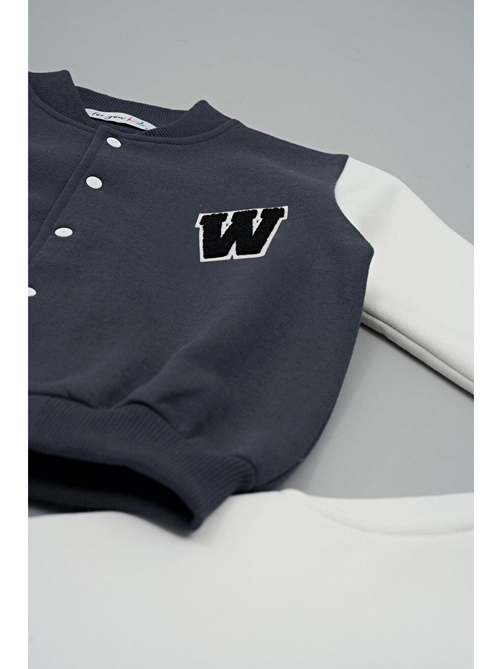 Kolej Ceket W Nakışlı Antrasit Alt Üst Takım-1