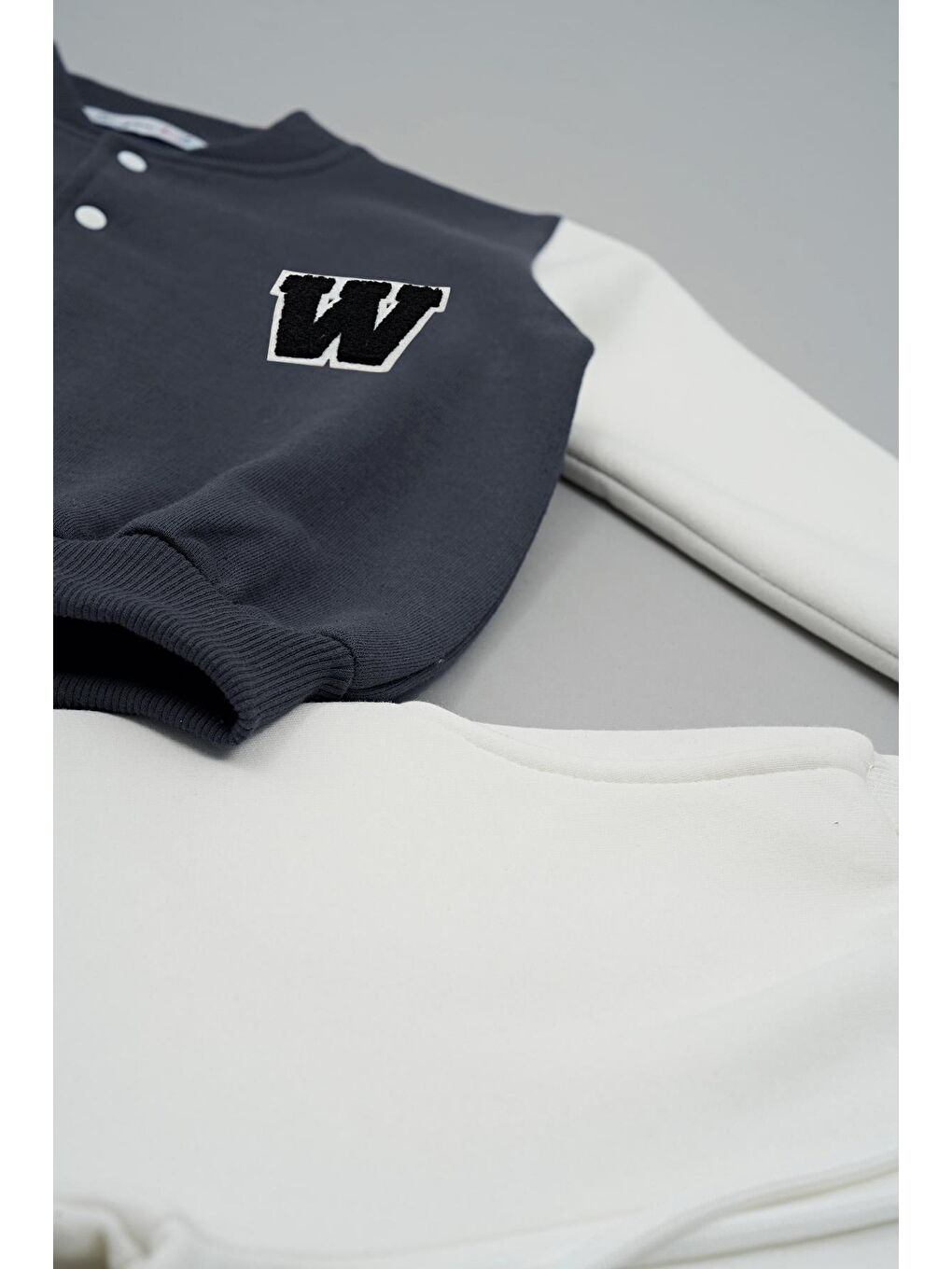 Kolej Ceket W Nakışlı Antrasit Alt Üst Takım-2