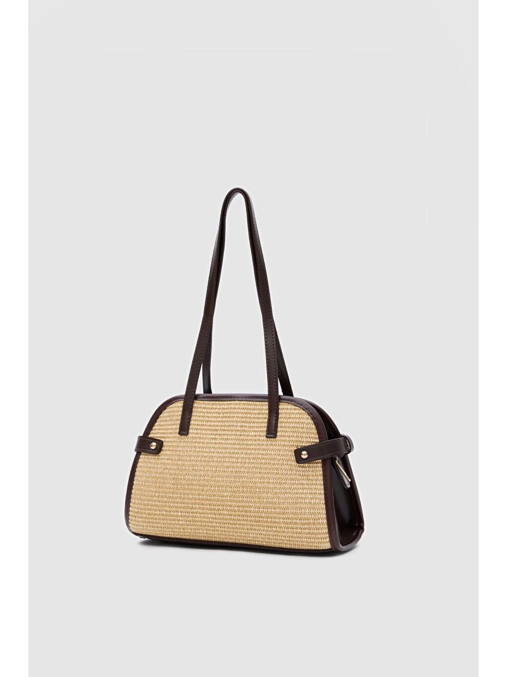 Vosges Hasır Omuz Çantası Kahverengi-1