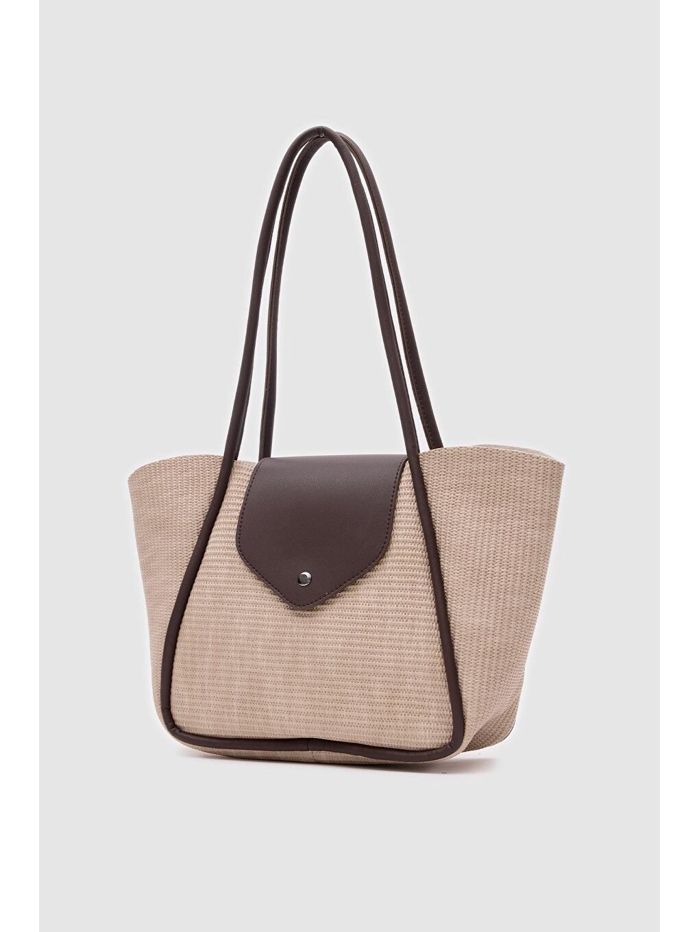 Petre Hasır Omuz Çantası Bej-4