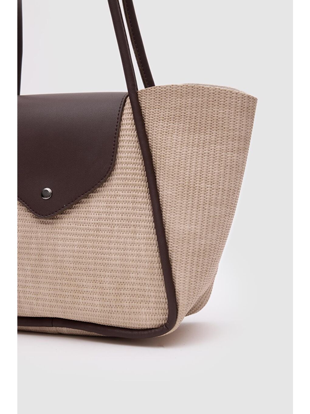 Petre Hasır Omuz Çantası Bej-5