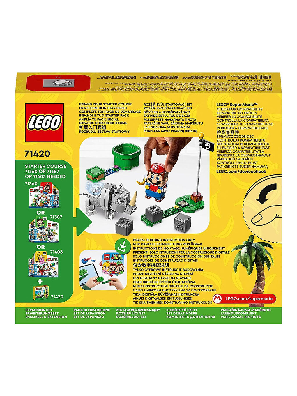 Lego Super Mario Gergedan Rambi Ek Macera Seti 71420 - 6