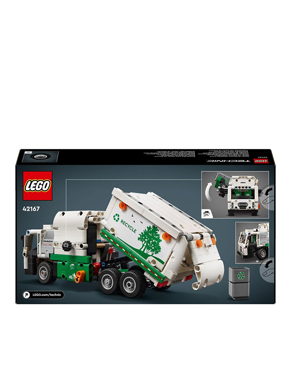 Lego Renksiz Technic Mack Lr Electric Çöp Kamyonu 42167 - 2