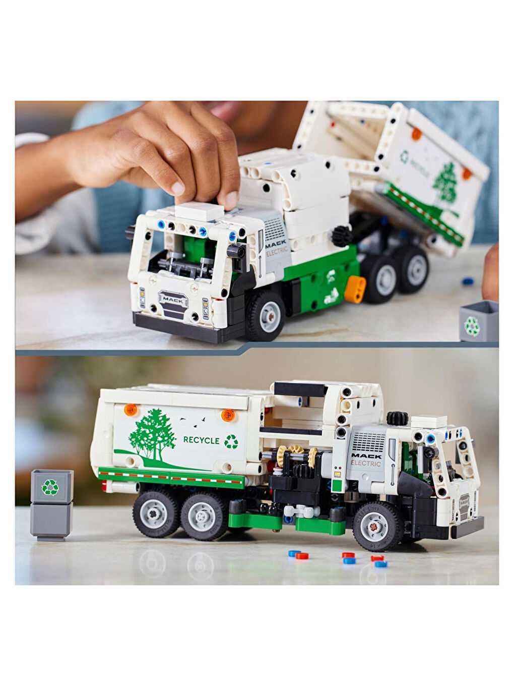 Lego Renksiz Technic Mack Lr Electric Çöp Kamyonu 42167 - 3