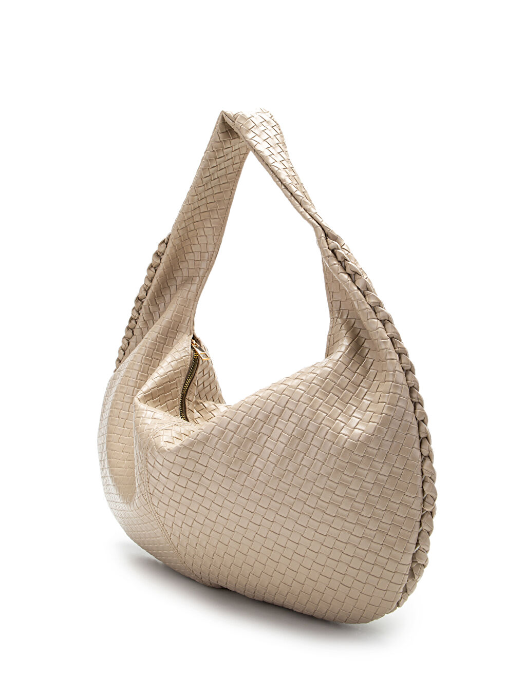 Salaş Örgü Detay Lauren Kadın Kol Çanta Bej-1