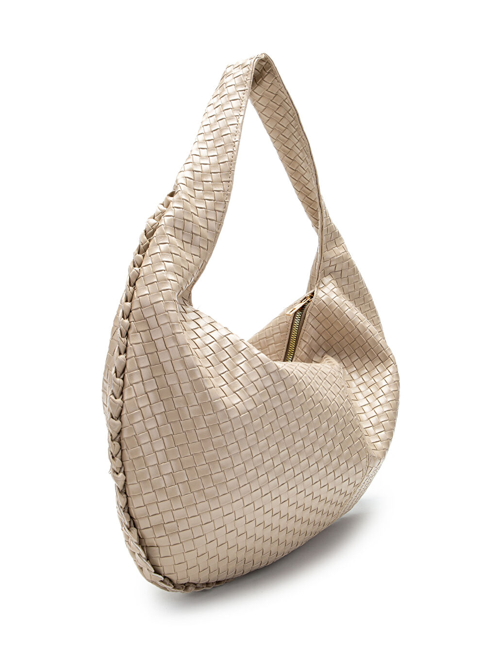 Salaş Örgü Detay Lauren Kadın Kol Çanta Bej-2