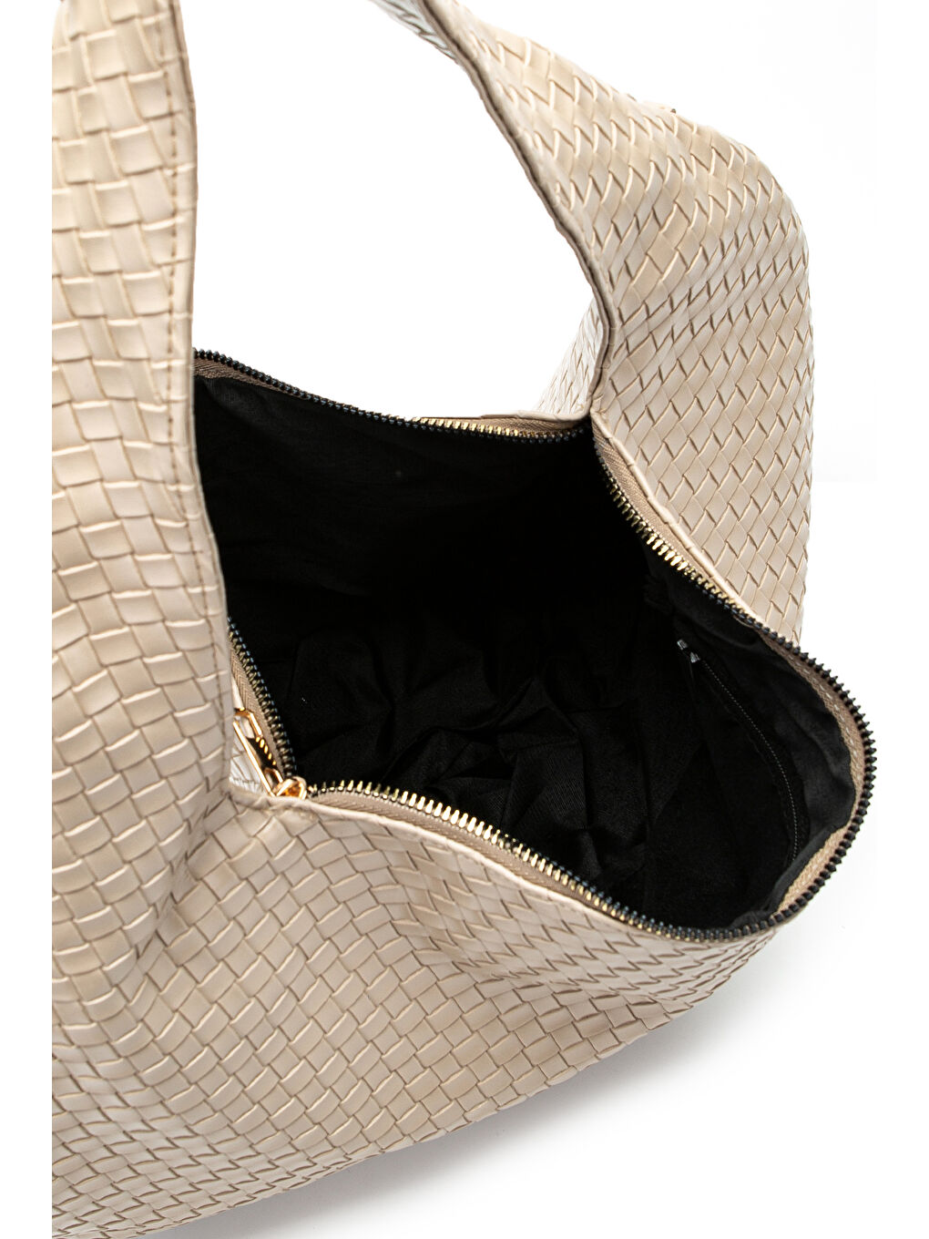 Salaş Örgü Detay Lauren Kadın Kol Çanta Bej-3