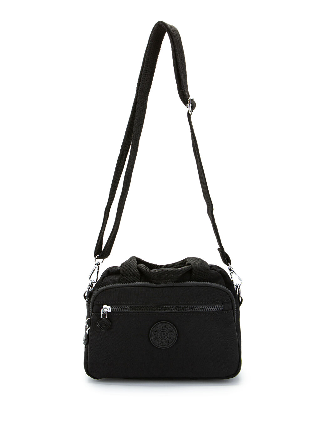 Klinkır Kumaş Kadın Çapraz Çanta Shay Siyah