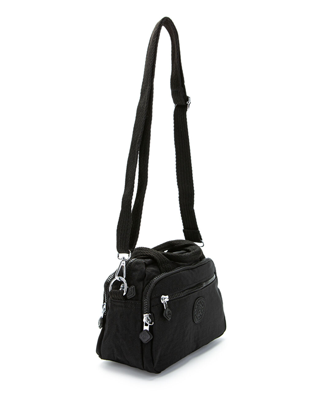 Klinkır Kumaş Kadın Çapraz Çanta Shay Siyah-1