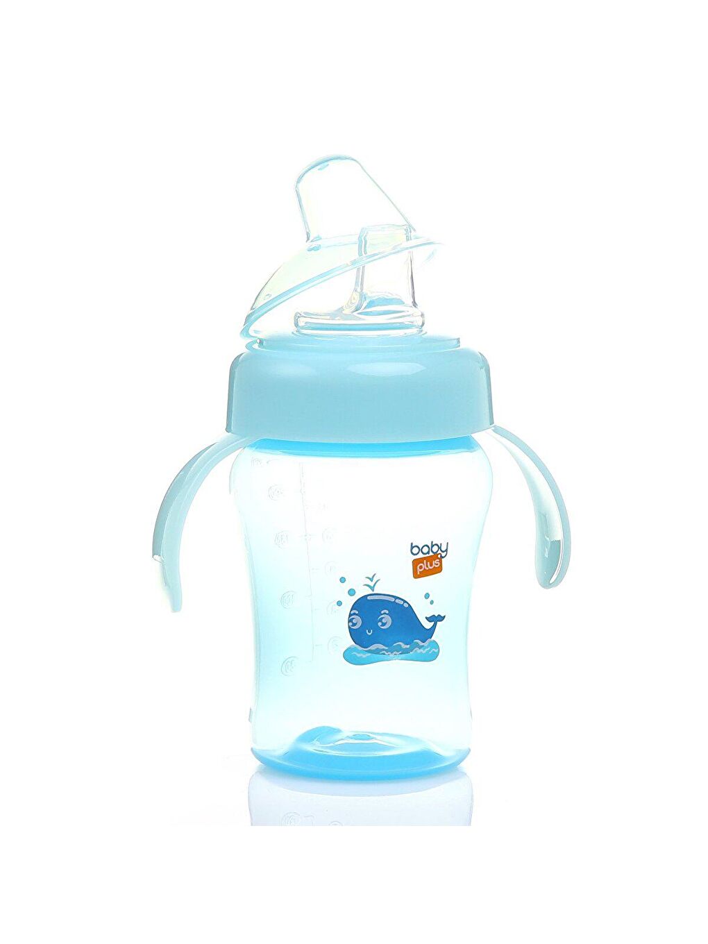 baby plus Karışık Antikolik Kulplu PP Alıştırma Bardağı 6+ Ay 240 ml Mavi - 1