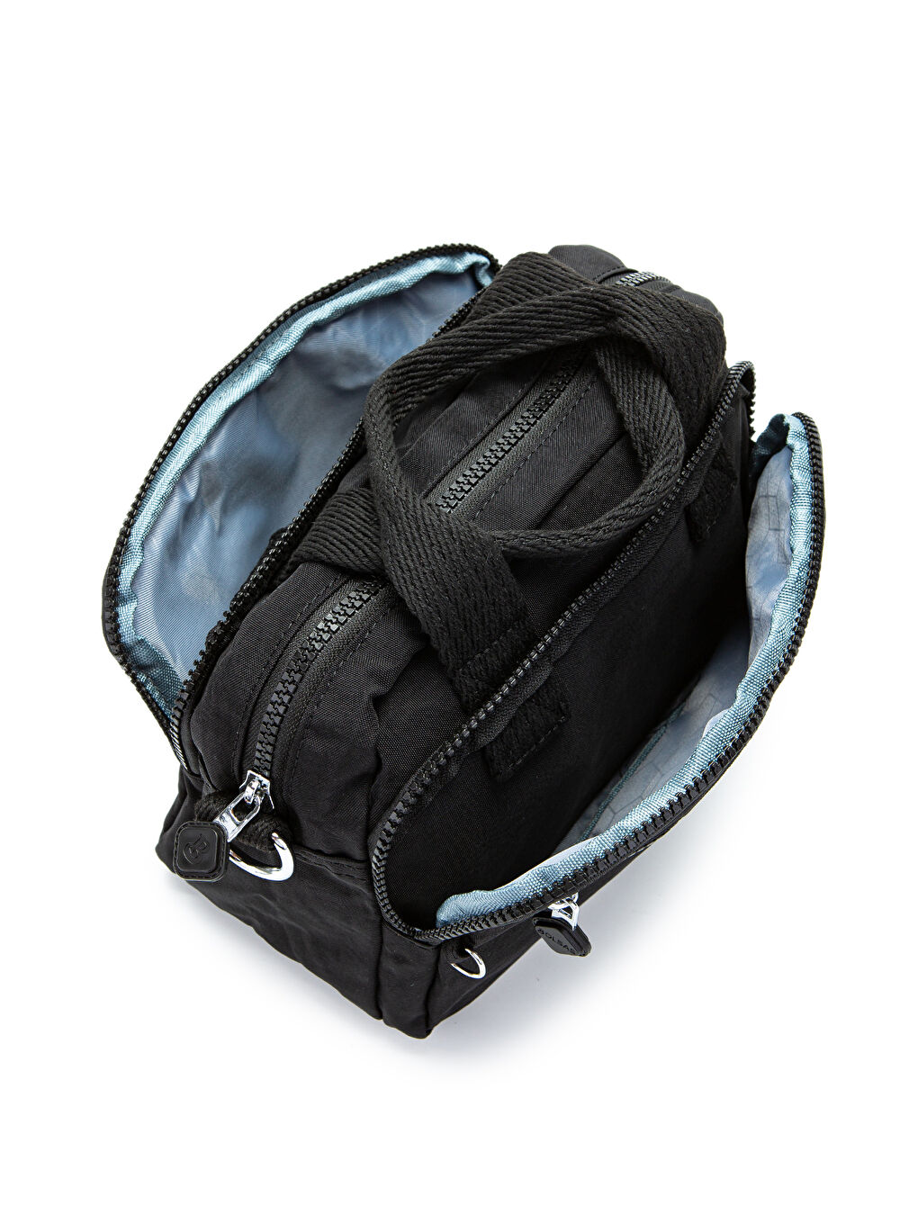 Klinkır Kumaş Kadın Çapraz Çanta Shay Siyah-4